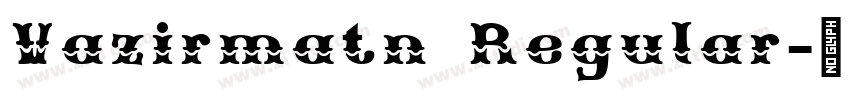 Vazirmatn Regular字体转换